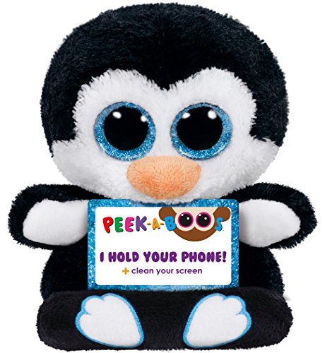TY Peek-a-Boo Plüsch Handyhalter Pinguin Penni, 15cm von TY