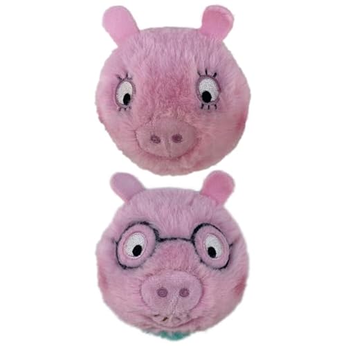 TY Peppa Pig's Mummy and Daddy Pig Bouncer 2-Teile-Set – Weiches Plüschtier für Kinder – Kuschelig, Sammelbar, Gefüllte Plüschtiere – Bounce Plüschtier, Kuschelgeschenk für Jungen & Mädchen TY Peppa Pig's Mummy and Daddy Pig Bouncer 2-Teile-Set – Weiches Plüschtier für Kinder – Kuschelig, Sammelbar, Gefüllte Plüschtiere – Bounce Plüschtier, Kuschelgeschenk für Jungen & Mädchen von TY