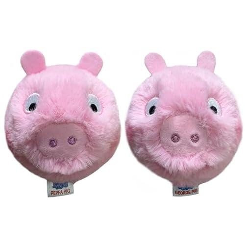 TY Peppa Pig und George Pig Bouncer 2-Teile-Set – Weiches Plüschtier für Kinder – Kuschelig, Sammelbar, Gefüllte Plüschtiere – Bounce Plüschtier, Kuschelgeschenk für Jungen & Mädchen von TY