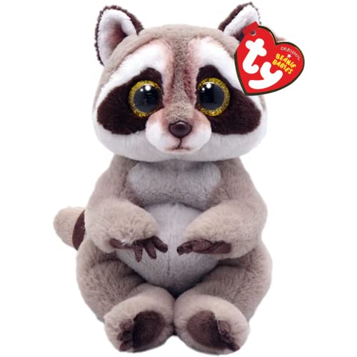 TY Petey Waschbär Beanie Bellie 15 cm Weiches Plüschtier für Kinder Sammlerstück Stoffteddy Babyspielzeug Plüschtiere Niedliches Kuscheltier Geschenk von TY