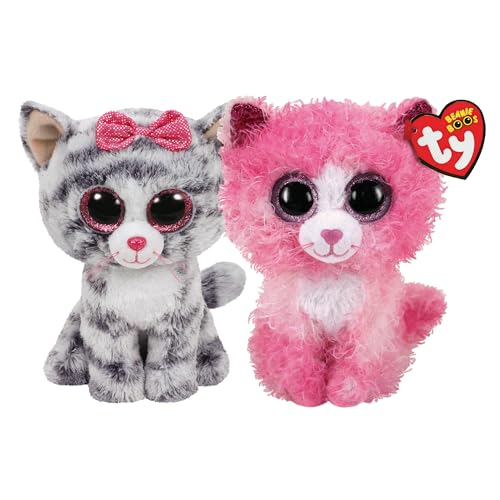 TY Reagan & Kiki Beanie Boo Regular Multipack - Squishy Beanie Baby Weiche Plüschspielzeuge - Sammelbare Kuschelige Gefüllte Teddybären von TY