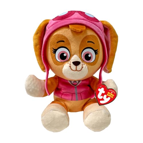 TY Skye Paw Patrol Weiches Plüschtier für Kinder, Kuschelteddy, Sammlerstück Stofftier, Beanie Babies Serie, Regular TY Skye Paw Patrol Weiches Plüschtier für Kinder, Kuschelteddy, Sammlerstück Stofftier, Beanie Babies Serie, Regular von TY
