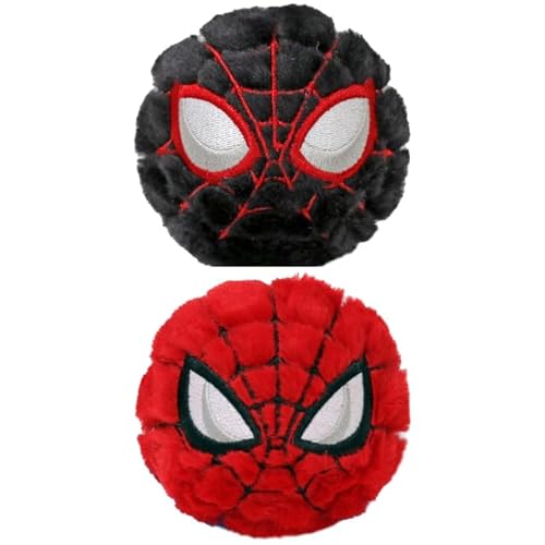 TY Spider-Man und Miles Morales Bouncy Balls 2er-Set – Weiche Plüschtiere für Kinder – Kuschelige Sammelfiguren – Geschenk für Jungen & Mädchen von TY