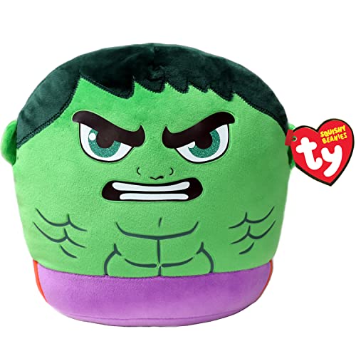 TY Marvel Avengers Hulk Squish-A-Boo 14 Zoll | Lizenzierte Squishy Beanie Baby Soft Plüschtiere | Kuscheliger Kuschel-Teddy zum Sammeln von TY