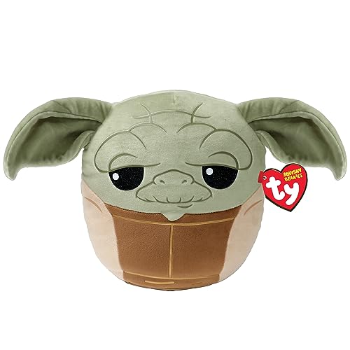 TY Star Wars Yoda Squish-A-Boo 10 Zoll | Lizenzierte Squishy Beanie Baby Soft Plüschtiere | Kuscheliger Kuschel-Teddy zum Sammeln von TY