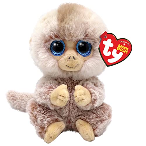 TY Stubby AFFE Beanie Bellie Regulär 6" | Beanie Baby Weiches Plüschtier | Sammlerstück Kuscheliger Stoffteddy von TY
