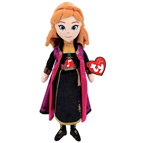 TY T02407 Anna 2 Disney Frozen Eiskönigin Plüschtier mit Ton, Mehrfarbig, Mittel TY T02407 Anna 2 Disney Frozen Eiskönigin Plüschtier mit Ton, Mehrfarbig, Mittel von TY