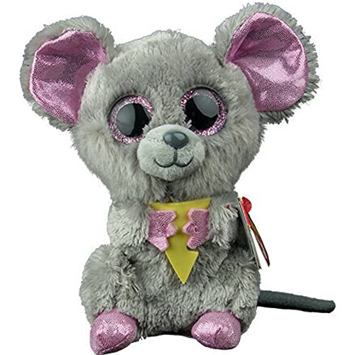 Ty 36192 - Squeaker - Maus mit Käse, Glitzeraugen, Beanie Boo's, 15 cm von TY
