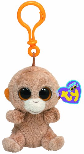 Ty 36506 - Tangerine Clip Beanie Boos, Schlüsselanhänger Affe von Ty Beanie Boos