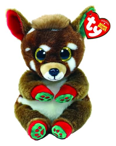 Ty - Plüsch - Beanie Bellies speziell Weihnachten - Rentier - Juno - Braun - Puppe mit weichem Bauch und goldenen Glitzeraugen - Die weichen und kuscheligen Plüschtiere - 20 cm - 41040 Ty - Plüsch - Beanie Bellies speziell Weihnachten - Rentier - Juno - Braun - Puppe mit weichem Bauch und goldenen Glitzeraugen - Die weichen und kuscheligen Plüschtiere - 20 cm - 41040 von TY