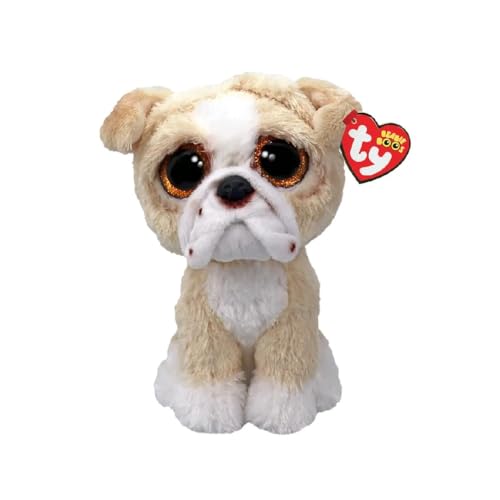 Ty Beanie Boos – Pooch der Hund mit großen und glitzernden orangefarbenen Augen, das Plüschtier mit großen glitzernden Augen – 15 cm – T37371 Ty Beanie Boos – Pooch der Hund mit großen und glitzernden orangefarbenen Augen, das Plüschtier mit großen glitzernden Augen – 15 cm – T37371 von TY