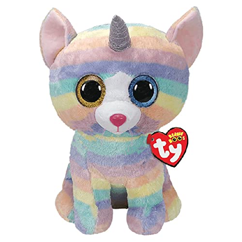 TY - Beanie Boo's – Plüschtier Heather die Katze Einhorn TY99985, Mehrfarbig, 70 cm von TY