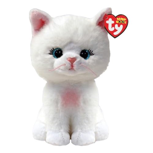 Ty Beanie Boos – Amelia die Katze mit großen und glitzernden blauen Augen, das Plüschtier mit großen glitzernden Augen – 15 cm – T37377 Ty Beanie Boos – Amelia die Katze mit großen und glitzernden blauen Augen, das Plüschtier mit großen glitzernden Augen – 15 cm – T37377 von TY