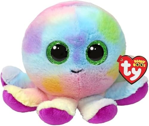 Ty Beanie Boos – Bubbles der Oktopus mit großen und glitzernden grünen Augen, das Plüschtier mit großen glitzernden Augen – 15 cm – T37360 Ty Beanie Boos – Bubbles der Oktopus mit großen und glitzernden grünen Augen, das Plüschtier mit großen glitzernden Augen – 15 cm – T37360 von TY
