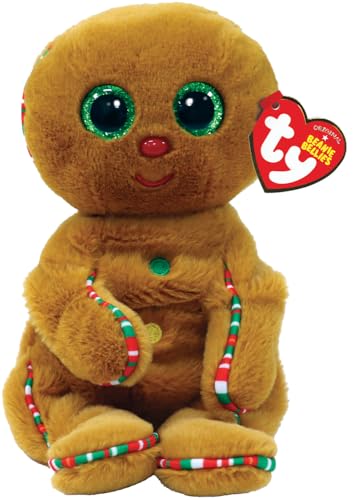 Ty Crispin Gingerbread Man Beanie Belly | Christmas 2022 Beanie Baby Soft Plush Toy | Collectible Cuddly Stuffed Teddy von TY