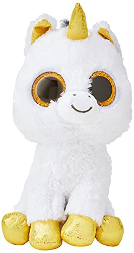 Ty Glubschis - Pegasus Einhorn, weiß/gold - Beanie Boos - 24 cm von TY