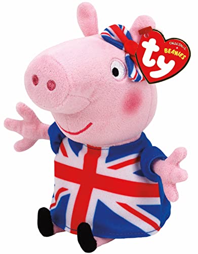 Ty Peppa Pig Union Jack Kuschel-Plüschtier - Sammlerstück Stoffteddy für Kinder, Baby-Plüschtiere Ty Peppa Pig Union Jack Kuschel-Plüschtier - Sammlerstück Stoffteddy für Kinder, Baby-Plüschtiere von TY