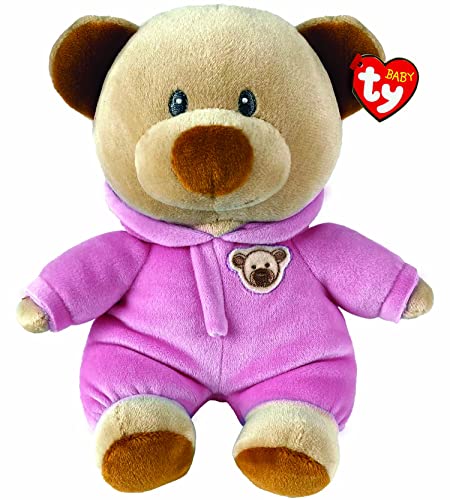 Ty - Plüsch, Baby Teddybär mit rosafarbenem Schlafanzug, weicher Plüschbär aus Samt, das Plüschtier für Neugeborene, 28 cm, 32044 von TY