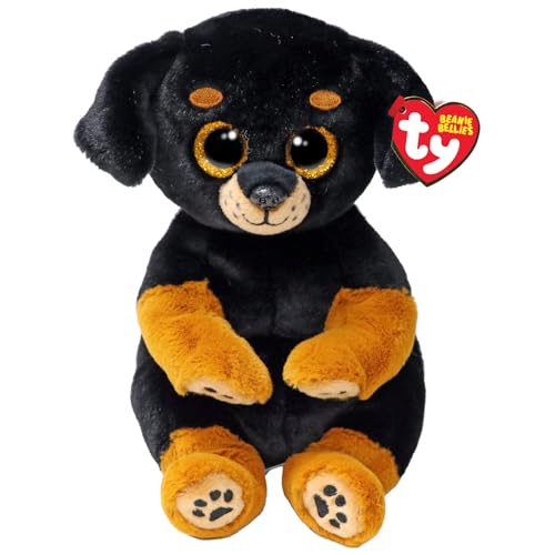Ty Randi Rottweiler Beanie Bellies Regular 14cm - Quetschbare Beanie Baby Weiche Pluschtiere - Sammelbares Kuscheliges Stofftier Ty Randi Rottweiler Beanie Bellies Regular 14cm - Quetschbare Beanie Baby Weiche Pluschtiere - Sammelbares Kuscheliges Stofftier von TY