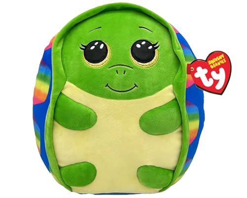 Ty Shruggie Schildkröte Squish a Boo 14 Zoll - Squishy Beanies für Kinder, weiche Babyspielzeuge aus Plüsch - Sammlerfreundliche kuschelige Teddybären von TY