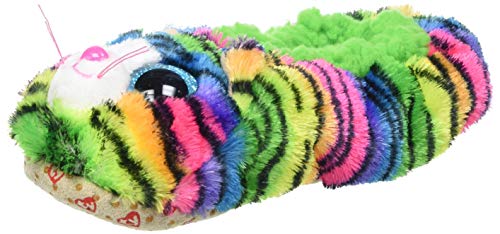 TY Mädchen Ty Fashion 95342 Plush Tiger Tigerly Rainbow Size 32-34 Kids Slippers, Regenbogen, Medium EU von TY