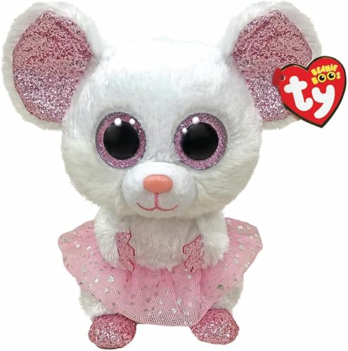 Ty Nina Mouse with Tutu - Beanie Boo - Med, 24 CM von TY