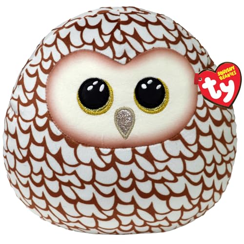 Ty Whoolie Owl Squish a Boo 14 Inches - Squishy Beanies for Kids, Baby Soft Plush Toys - Collectible Cuddly Stuffed Teddy von TY