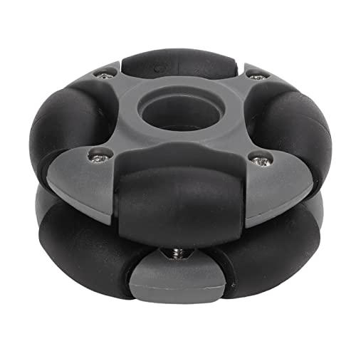 TYCIONG 48 Mm Roboter -Omni -Rad -Omnidirektional Mecanum Wheel 360 ° Rotatable Doppelreihenräder mit Kunststoffwellenkupplungen für Roboterwettbewerbsbahntransport -Workstation von TYCIONG