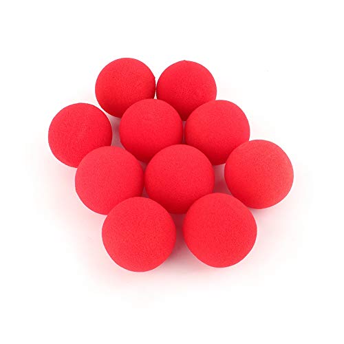 TYCIONG Comic Relief Red Noses Red Nose Day Zubehör 18×12×9 10 Stück Red Sponge Softball Closeup Street Comedy Trick Requisiten Spielzeug Kunststoff Red Nose Comedy von TYCIONG