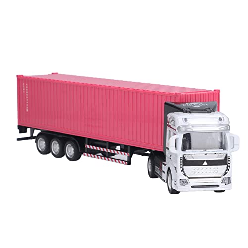 TYCIONG Container-LKW-Modell 1:48, lebendig, exquisit, schönes dekoratives Spielzeug-Ornament seit über 3 Jahren (Rosa) von TYCIONG