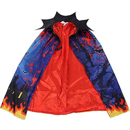 TYCIONG Halloween Cloak Cape für Kids Cosplay Kostüm Accessoire Soft Komfortable Rollenspiel Party Requisite mit Elastischen Stoff Zum Weihnachtsgeburtstag (Halloween -Umhang) von TYCIONG