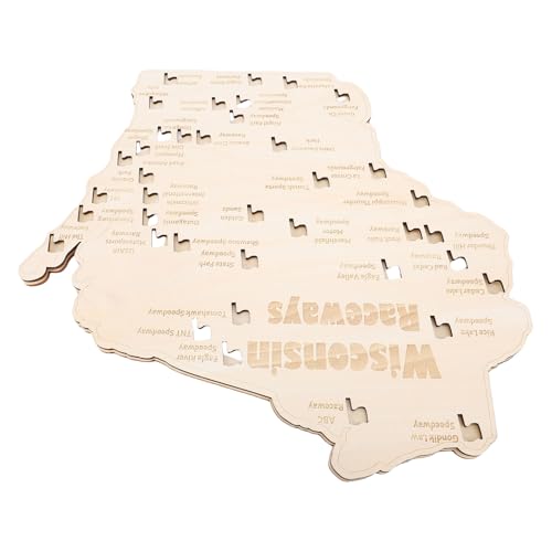 TYCIONG Holz Wisconsin Track Board Holz Wisconsin Raceways Karte Graviertes Buchenholzwandkunst mit 2 Löchern für Wohnkultur Bürokabine Geschenk TYCIONG Holz Wisconsin Track Board Holz Wisconsin Raceways Karte Graviertes Buchenholzwandkunst mit 2 Löchern für Wohnkultur Bürokabine Geschenk von TYCIONG