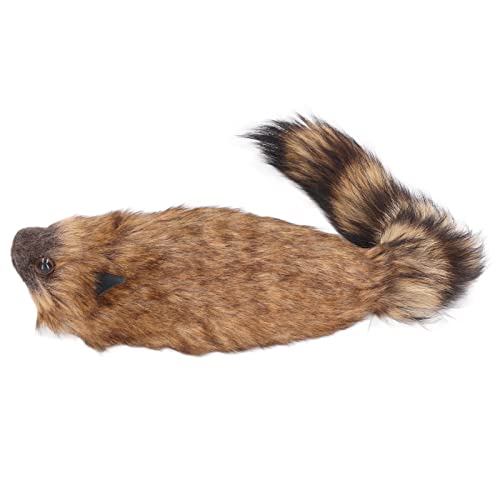 TYCIONG Tricks – Waschbär-Spielzeug mit Feder, hohe Simulation, Performance auf der Bühne aus weichem Plüsch, Zubehör für Tiere von TYCIONG