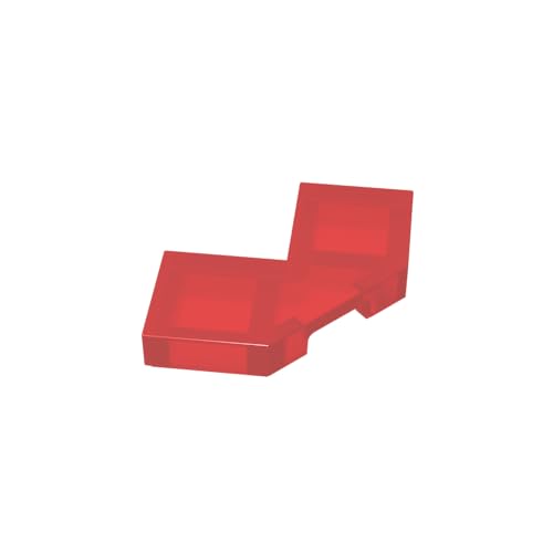 Gobricks GDS-1044 Tile, Modified Facet 2 x 2 Corner with Cut Corner Compatible with Lego 27263 All Major Brick Brands,Building Blocks,Parts and Pieces (41 Trans-Red(110),30PCS) von TYCOLE