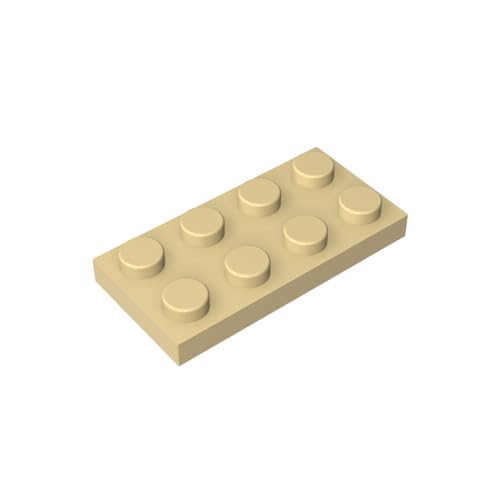 Gobricks GDS-511 Plate 2 x 4 Compatible with 3020 Pieces of Children's Toys Building Block Particles Plate DIY (20 PCS,5 Tan(031)) von TYCOLE