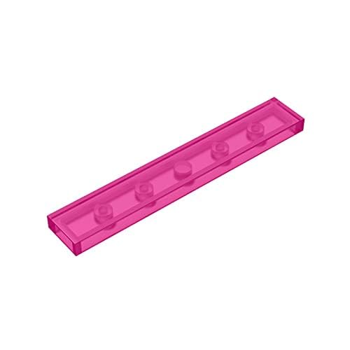 Gobricks GDS-564 Tile 1 x 6 Compatible with 6636 All Major Brick Brands Toys,Building Blocks,Technical Parts,Assembles DIY (113 Trans-Dark Pink(111),20 PCS) von TYCOLE