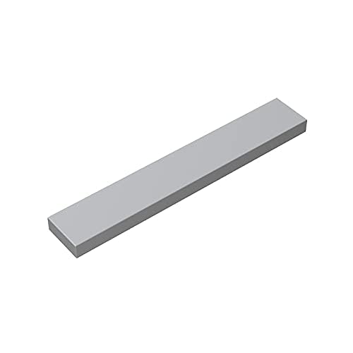 Gobricks GDS-564 Tile 1 x 6 Compatible with 6636 All Major Brick Brands Toys,Building Blocks,Technical Parts,Assembles DIY (194 Light Bluish Gray(071),20 PCS) von TYCOLE