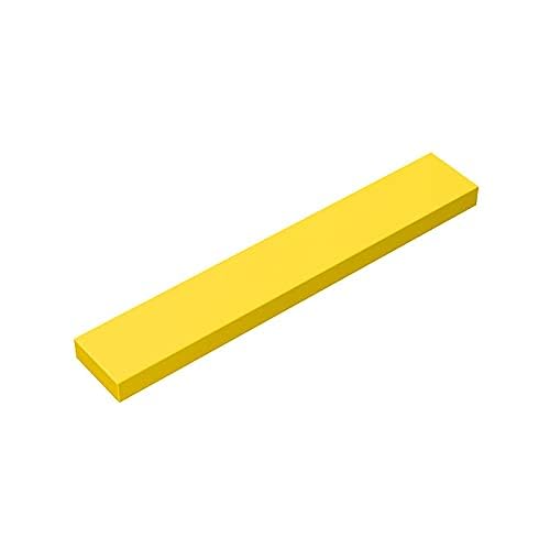 Gobricks GDS-564 Tile 1 x 6 Compatible with 6636 All Major Brick Brands Toys,Building Blocks,Technical Parts,Assembles DIY (24 Yellow(030),20 PCS) von TYCOLE