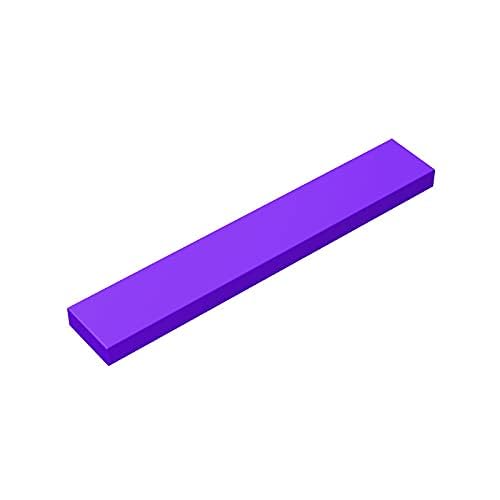 Gobricks GDS-564 Tile 1 x 6 Compatible with 6636 All Major Brick Brands Toys,Building Blocks,Technical Parts,Assembles DIY (268 Dark Purple(060),20 PCS) von TYCOLE