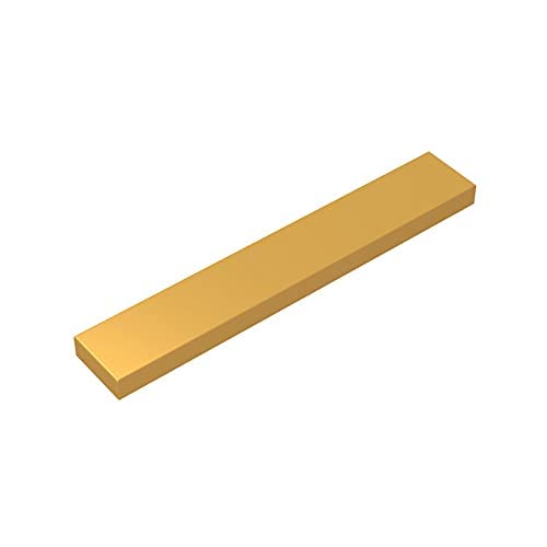 Gobricks GDS-564 Tile 1 x 6 Compatible with 6636 All Major Brick Brands Toys,Building Blocks,Technical Parts,Assembles DIY (297 Pear Gold(035),20 PCS) von TYCOLE