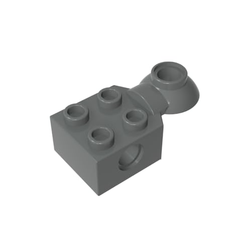 Klassische Ziegel GDS-1089 Technicial Brick Special 2 x 2 with Pin Hole, Rotation Joint Ball Half Kompatibel mit Lego 48170 100% Kompatibel mit Lego und Allen großen Ziegel-Marken von Eske Kouri