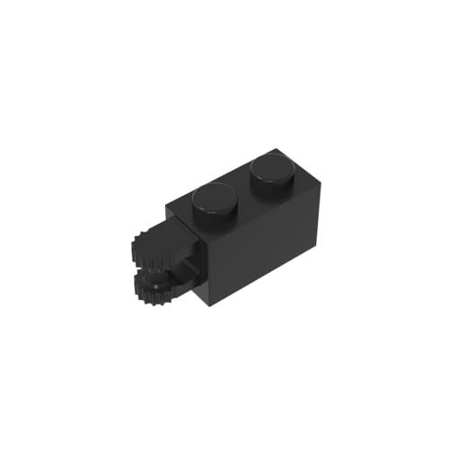 Klassische Ziegel GDS-1094-080 Hinge Brick 1 x 2 Locking with 2 Fingers Horizontal End, 9 Teeth Kompatibel mit Lego 30540 100% Kompatibel mit Lego und Allen großen Ziegel-Marken von TYCOLE