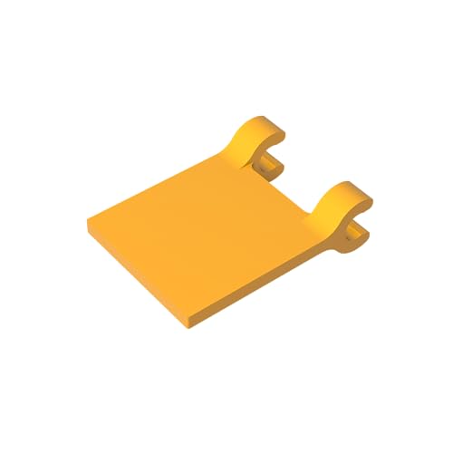 Klassische Ziegel GDS-1406-034 Flag 2 x 2 Square [Thin Clips] Kompatibel mit Lego 2335 100% Kompatibel mit Lego und Allen großen Ziegel-Marken von Eske Kouri