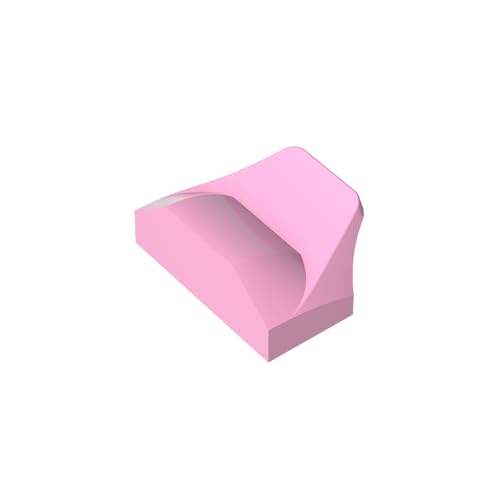 Klassische Ziegel GDS-1507-072 Wedge Curved 1 x 2 x 2/3 No Studs, Wing End Kompatibel mit Lego 47458 100% Kompatibel mit Lego und Allen großen Ziegel-Marken von Eske Kouri