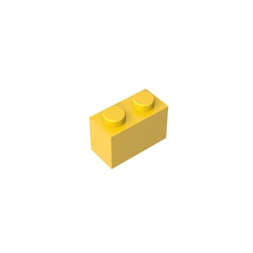 Klassische Ziegel GDS-1545-030 Brick 1 x 2 Without Bottom Tube Kompatibel mit Lego 3065 100% Kompatibel mit Lego und Allen großen Ziegel-Marken von TYCOLE