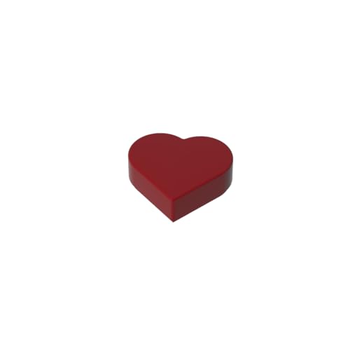Klassische Ziegel GDS-2175-053 Tile 1 x 1 Heart Kompatibel mit Lego None 100% Kompatibel mit Lego und Allen großen Ziegel-Marken von Eske Kouri