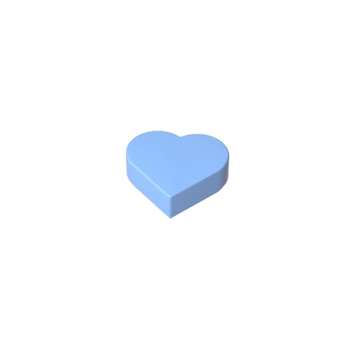 Klassische Ziegel GDS-2175-090 Tile 1 x 1 Heart Kompatibel mit Lego None 100% Kompatibel mit Lego und Allen großen Ziegel-Marken von Eske Kouri