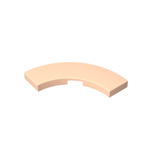 Klassische Ziegel GDS-2182-071 Tile 3 x 3 Curved, Macaroni Kompatibel mit Lego None 100% Kompatibel mit Lego und Allen großen Ziegel-Marken von Eske Kouri