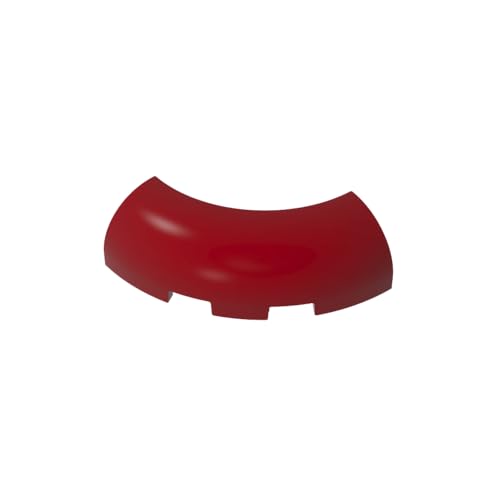 Klassische Ziegel GDS-2189-014 Brick Round Corner 3 x 3 x 1 with Bottom Cut Outs [No Studs] [1/4 Arch] Kompatibel mit Lego None 100% Kompatibel mit Lego und Allen großen Ziegel-Marken von Eske Kouri