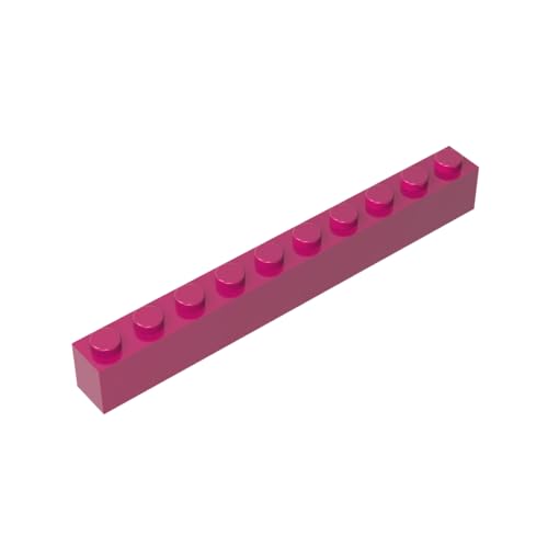 Klassische Ziegel GDS-537-013 Brick 1 x 10 Kompatibel mit Lego 6111 100% Kompatibel mit Lego und Allen großen Ziegel-Marken von TYCOLE